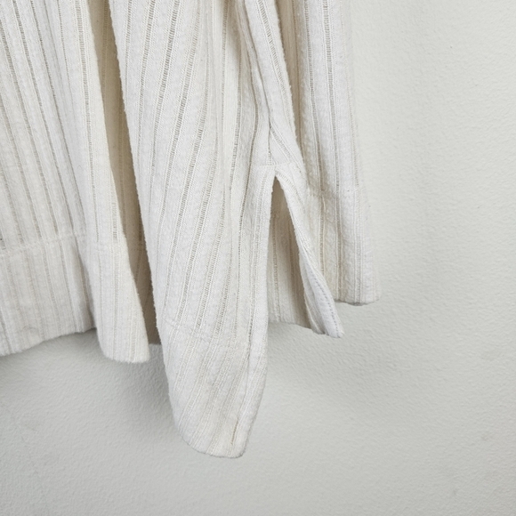 Anthropologie Maeve Sweater Womens Ribbed Knit Cream Oversized Cowl Neck M - Picture 6 of 8